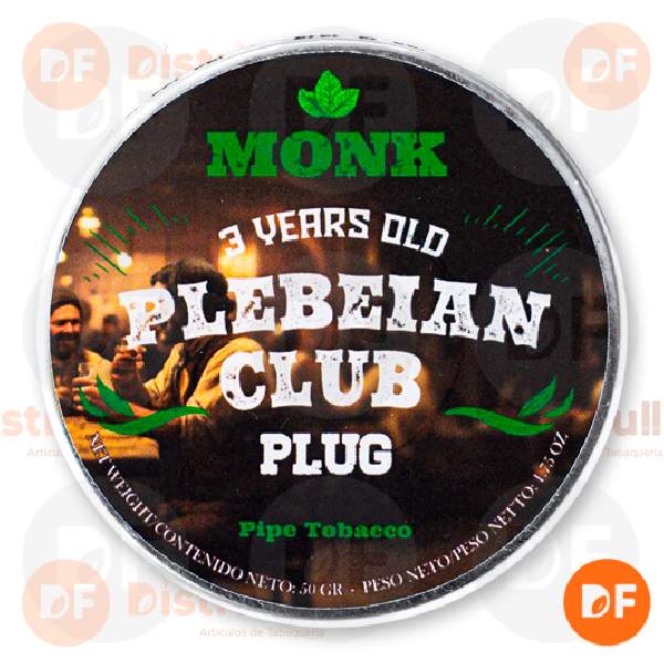 TABACO DE PIPA MONK BLENDS PLEBEIAN CLUB lata x 50 gr. 