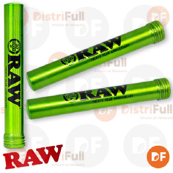 RAW ALUMINUM TUBE GREEN 15MM x 116MM (2075)