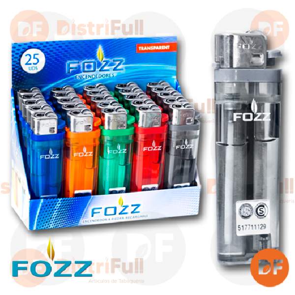 ENCENDEDOR FOZZ TRANSPARENT x 25