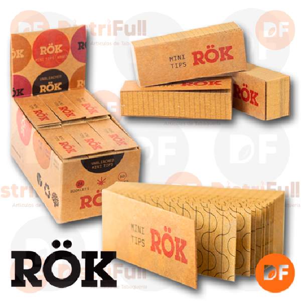 FILTROS ROK DE CARTON BROWN MINI x 50 (ROK23)