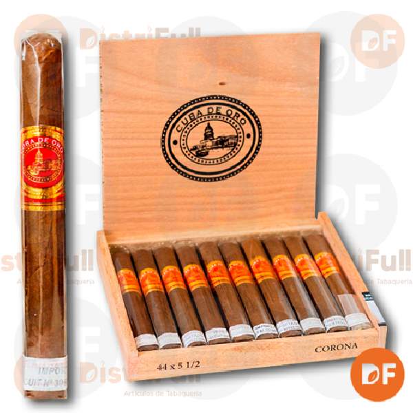 CIGARROS CUBA DE ORO MEDIA CORONA (44x5) x10 -CL002-