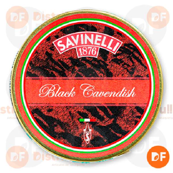 TABACO DE PIPA SAVINELLI BLACK CAVENDISH lata x 50 gr.