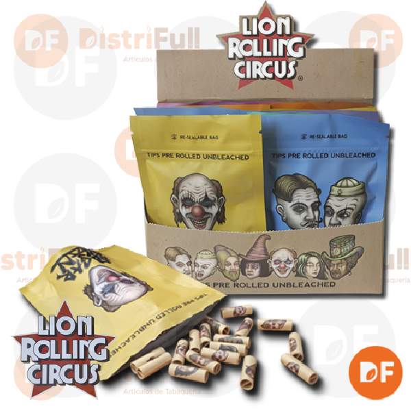 FILTROS LION DE CARTON PRE ROLLED UNBLEACHED x 50    6 MM