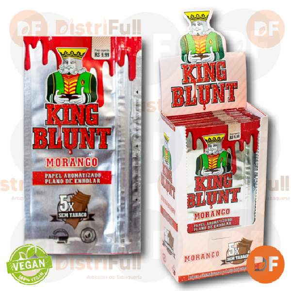 PAPEL KING BLUNT STRAWBERRY x 5 