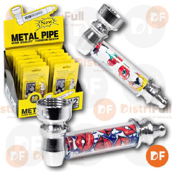PIPA METAL CHICA DISEÑOS (DK80015)