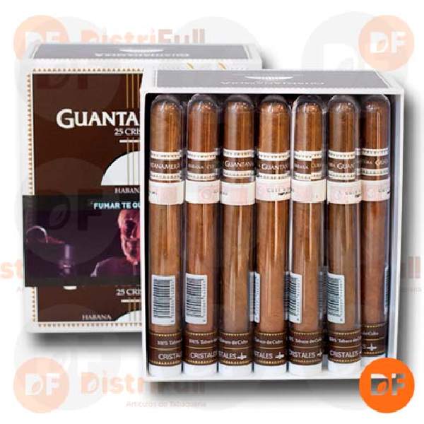 CIGARROS CUBANOS GUANTANAMERA CRISTALES x 25