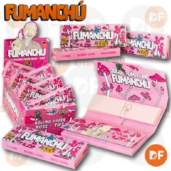 PAPEL FUMANCHU PINK 1¼ +TIPS x 50 (175)