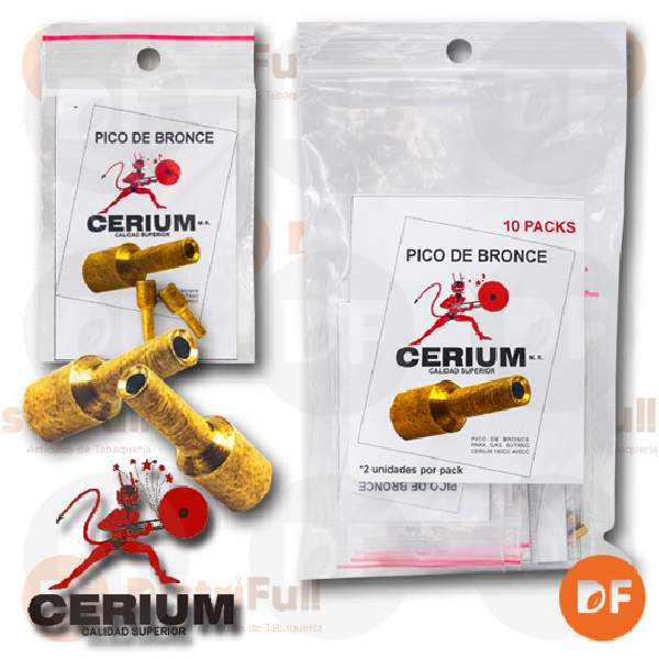 CERIUM PICO DE BRONCE P/CARGA x 2 (006)