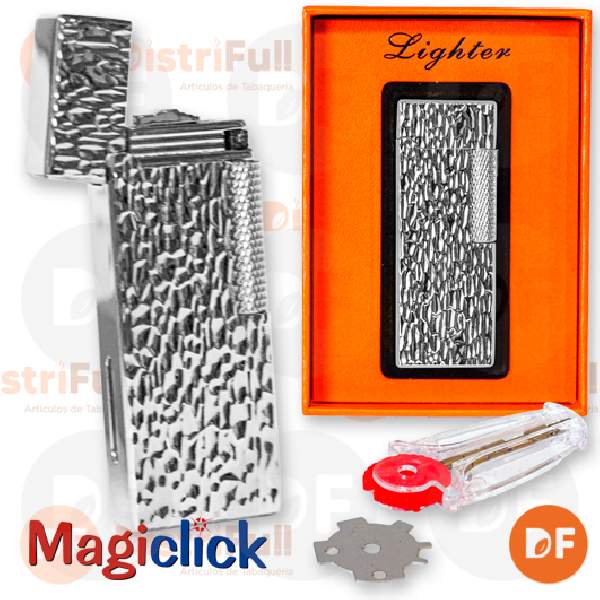 ENCENDEDOR MAGICLICK MONTECARLO TEXTURE SILVER x 1