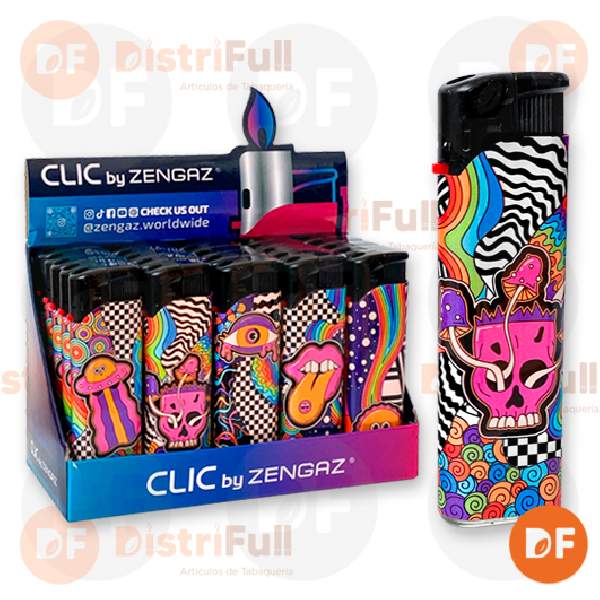 ENCENDEDOR ZENGAZ CLIC BY DISEÑOS PSICODELICOS x 1