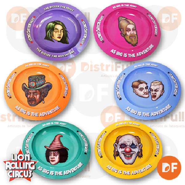 CENICERO LION METÁLICO 6 COLORES x 1