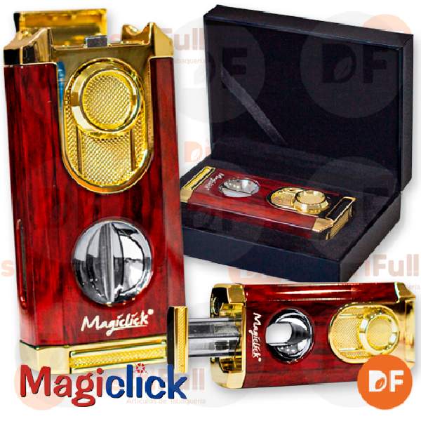 ENCENDEDOR MAGICLICK BAYAMO RED WOOD + GOLD x 1 