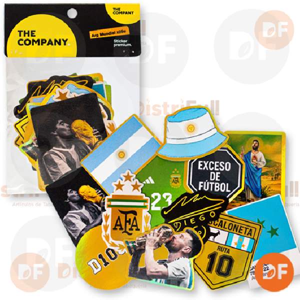 THE COMPANY STICKERS ARGENTINA MUNDIAL GOLD
