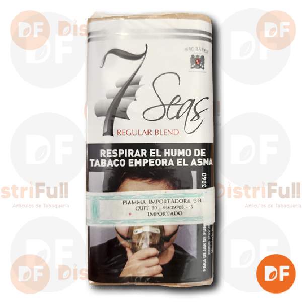 TABACO DE PIPA 7 SEAS REGULAR BLEND x 40 gr.