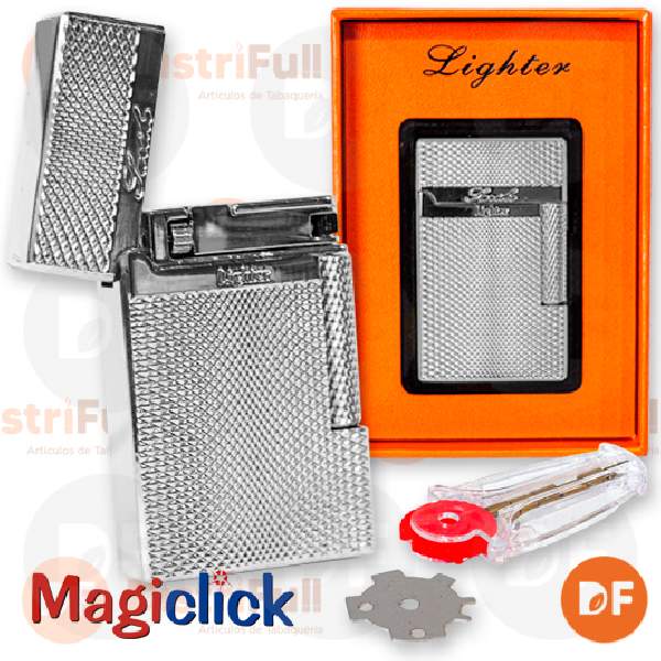 ENCENDEDOR MAGICLICK PARIS TEXTURARE SILVER x 1