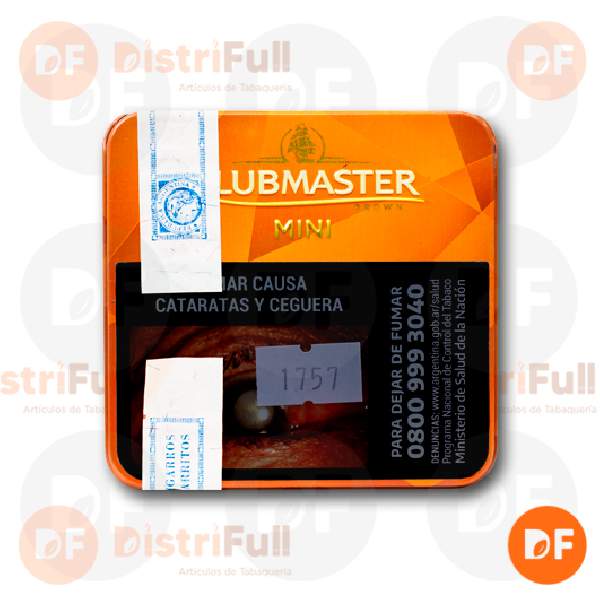 CIGARROS CLUBMASTER MINI BROWN (chocolate) lata x 20