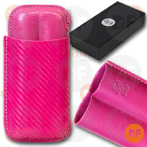 PURERA CIG-R CUERO x 2 CARBONO PINK (CC1286)