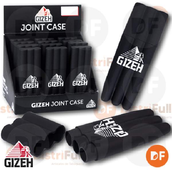 COME TUKA GIZEH CONE PLASTIC TUBES TRIPLE BLACK 