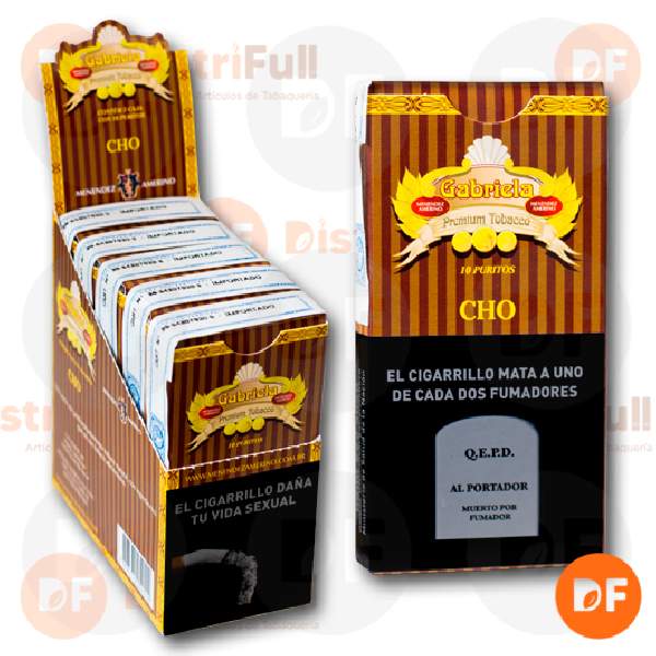 CIGARROS GABRIELA CHOCOLATE x 10
