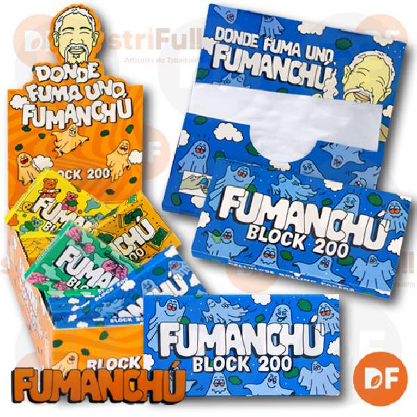 PAPEL FUMANCHU CELULOSA BLOCK x 200 (261)