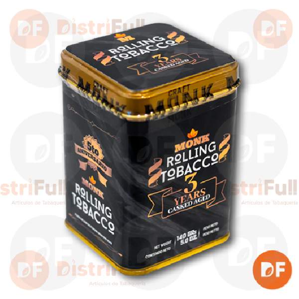 TABACO DE ARMAR MONK 3 YEARS CASKED AGED x 140 gr.