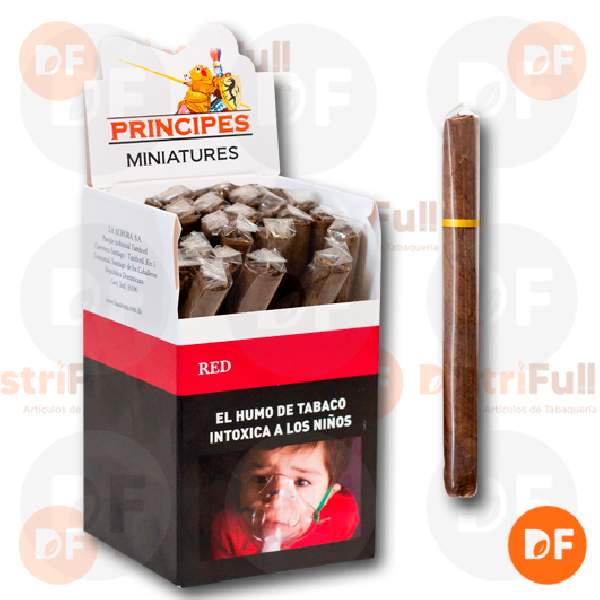 CIGARROS PRINCIPES MINIATURE RED (Cherry) x 25