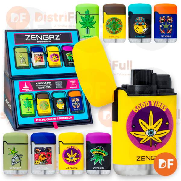 ENCENDEDOR ZENGAZ ZL3 MEGA CUBO MINI DISEÑOS JET x 1 