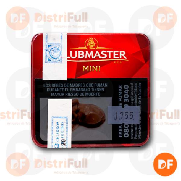CIGARROS CLUBMASTER MINI RED (vainilla) lata x 20