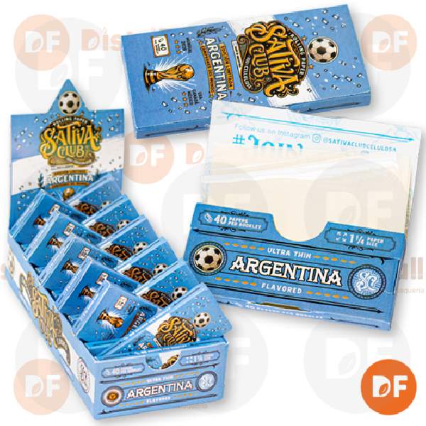 PAPEL SATIVA CLUB 1¼  CELULOSA Ed.Ltda. ARGENTINA x 40