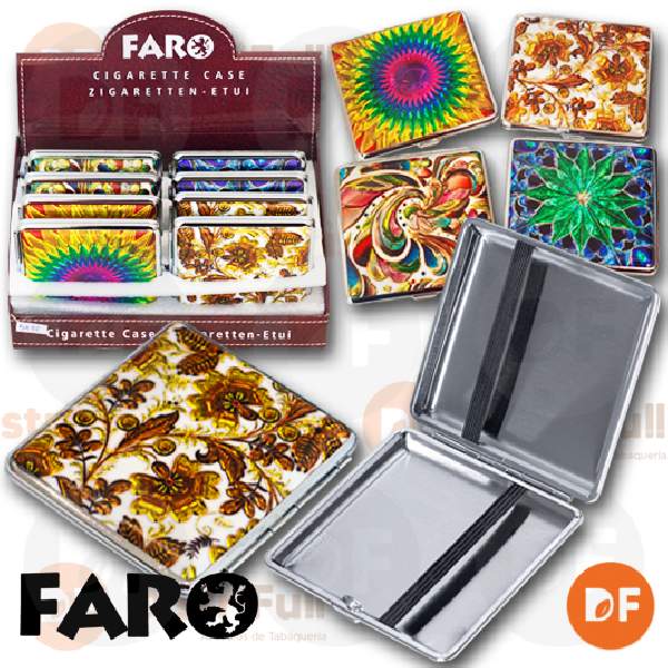 CIGARRERA FARO METAL ARABESCOS  21025