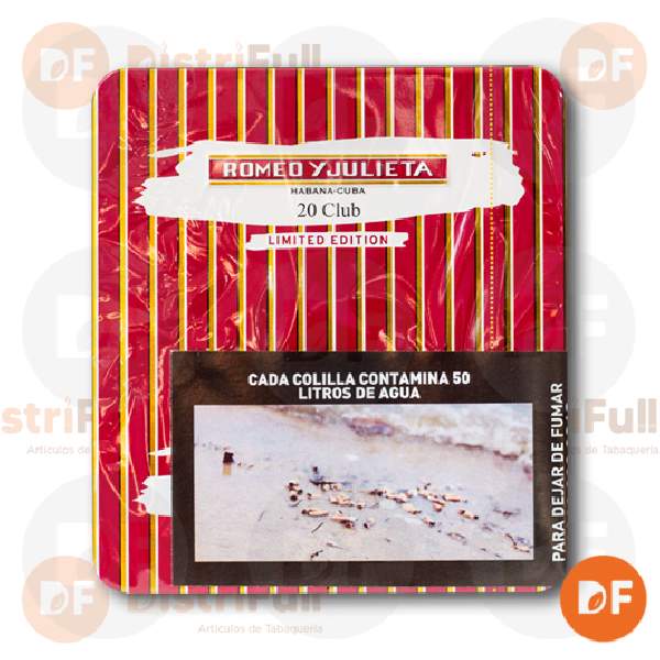 CIGARROS CUBANOS ROMEO Y JULIETA CLUB Lata x 20 EDICION 25