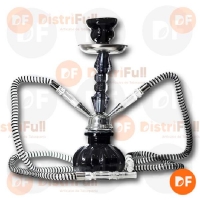 NARGHILA HOOKAH 2 BOCAS NEGRA OD-NS803-2