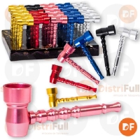 PIPA METAL SIMPLE MANGO 6 COLORES (UAY0087)