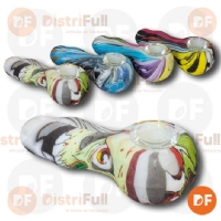 PIPA SILICONA CAZOLETA VIDRIO REDONDA WP-121