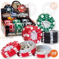 PICADOR METAL/PASTA FICHA POKER C/DEPO MED. 3P 