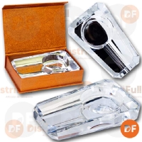 CENICERO CRISTAL RECTANGULAR CHICO (38012)