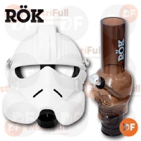 RÖK STAR MÁSCARA  BLANCA CON BONG NEGRO 010BL
