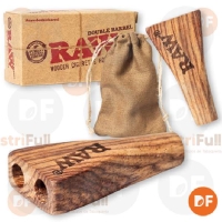 RAW DOUBLE BARREL HOLDERS (TUQUERA MADERA) x 1 
