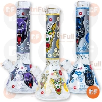 BONG GLASS TIGRE COLORES (LOT0137)