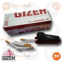 CIGARRILLOS  VACIOS GIZEH SILVER TIP caja x 200