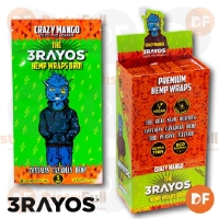 PAPEL 3RAYOS HEMP WRAP CRAZY MANGO x 5