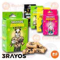 FILTROS 3RAYOS DE CARTON PRE-ROLLED W-SHAPE caja x 100 