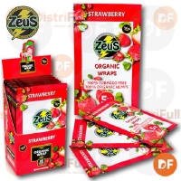 PAPEL ZEUS WRAP ORGANIC HEMP  FRUTILLA x 5 123507B