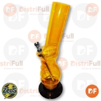 BONG ZEUS ACRÍLICO MEDIANO CON AGARRE LISO   31 cm c/caja