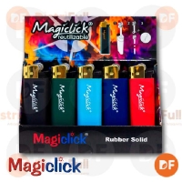ENCENDEDOR MAGICLICK REUTILIZABLE GOMA SOLIDO x 15 (piedra)
