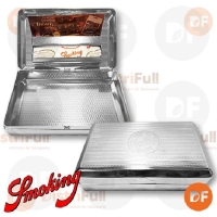 TABAQUERA SMOKING METAL CON PORTA PAPEL