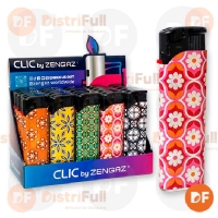 ENCENDEDOR ZENGAZ CLIC BY DISEÑOS MOSAICOS FLORES x 1 