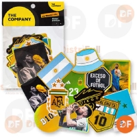 THE COMPANY STICKERS ARGENTINA MUNDIAL GOLD