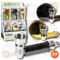 PIPA METAL DORADA/PELTRE + TRITURADOR BLISTER 