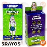 PAPEL 3RAYOS HEMP WRAP ELECTRIC GRAPE x 5